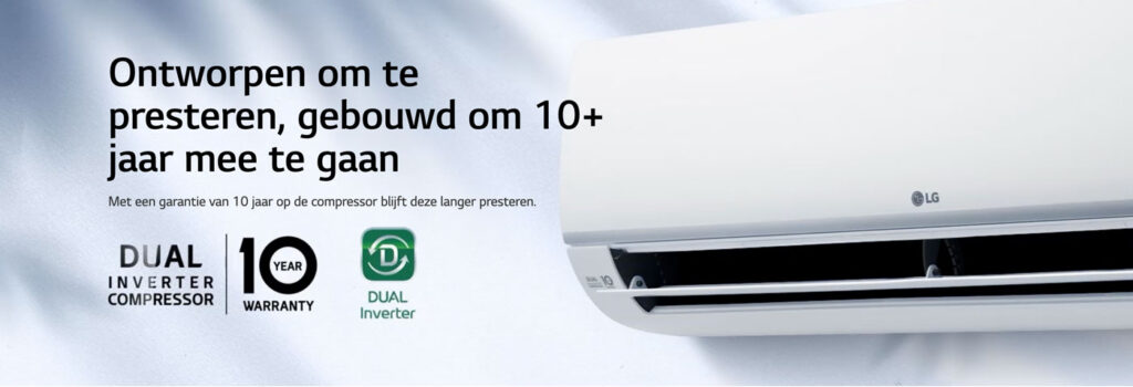 Dual inverter compressor | PC09ST | LG PC12ST | LG PC18ST | LG PC24ST | LG dual inverter airco | LG airco met wifi | LG inverter | BOENSMA-TECHNIEK | Airco kopen met montage | Verzorgd installaties van airco's | Laadpalen | groepenkasten